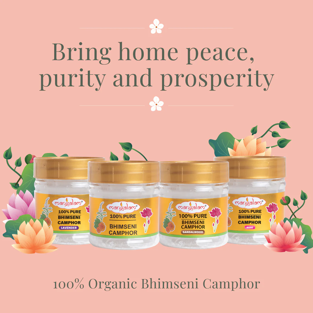 Bhimseni Camphor Combo – 4 Fragrances (50g x 4) - Image 4