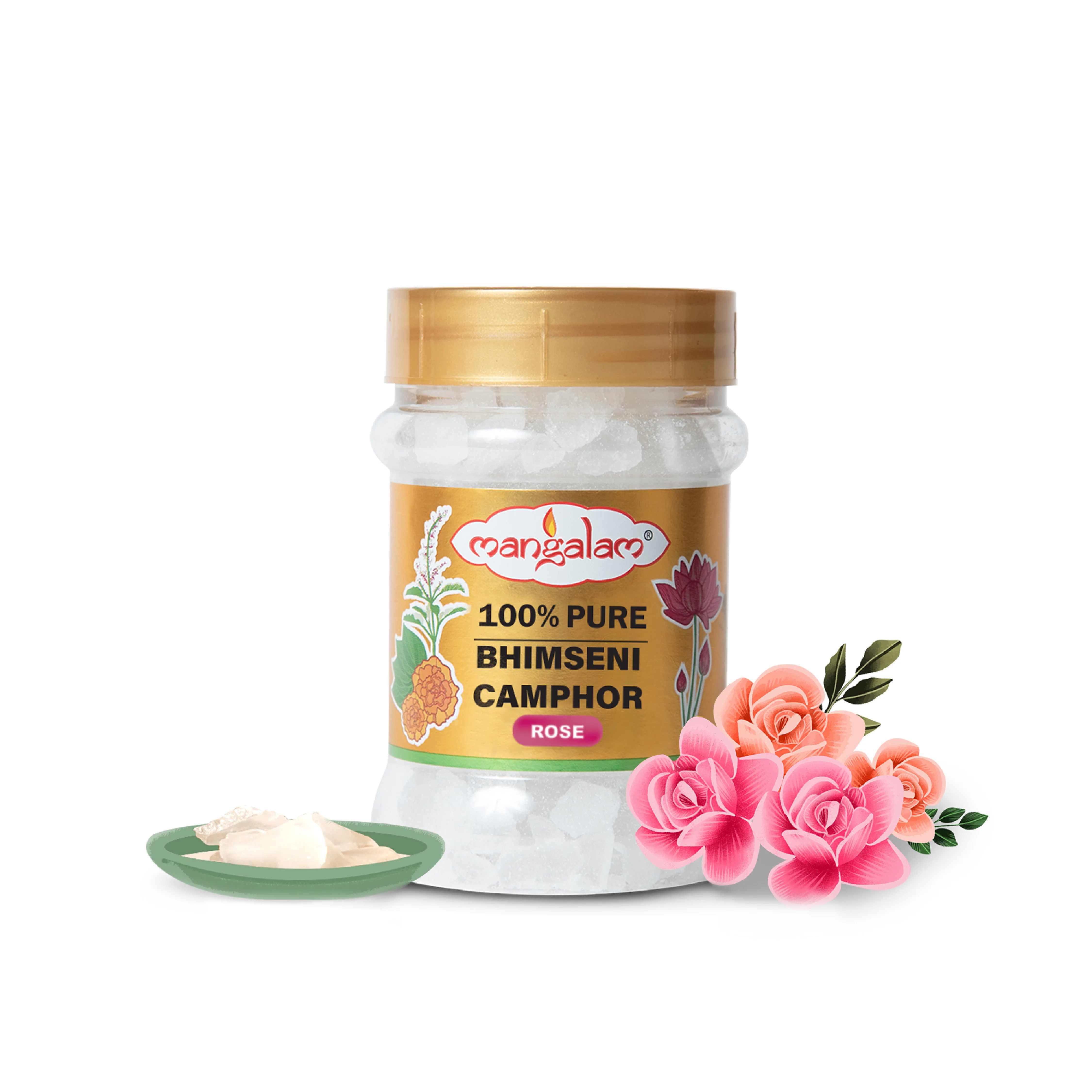 Bhimseni Camphor (Rose) - 100g - Image 9