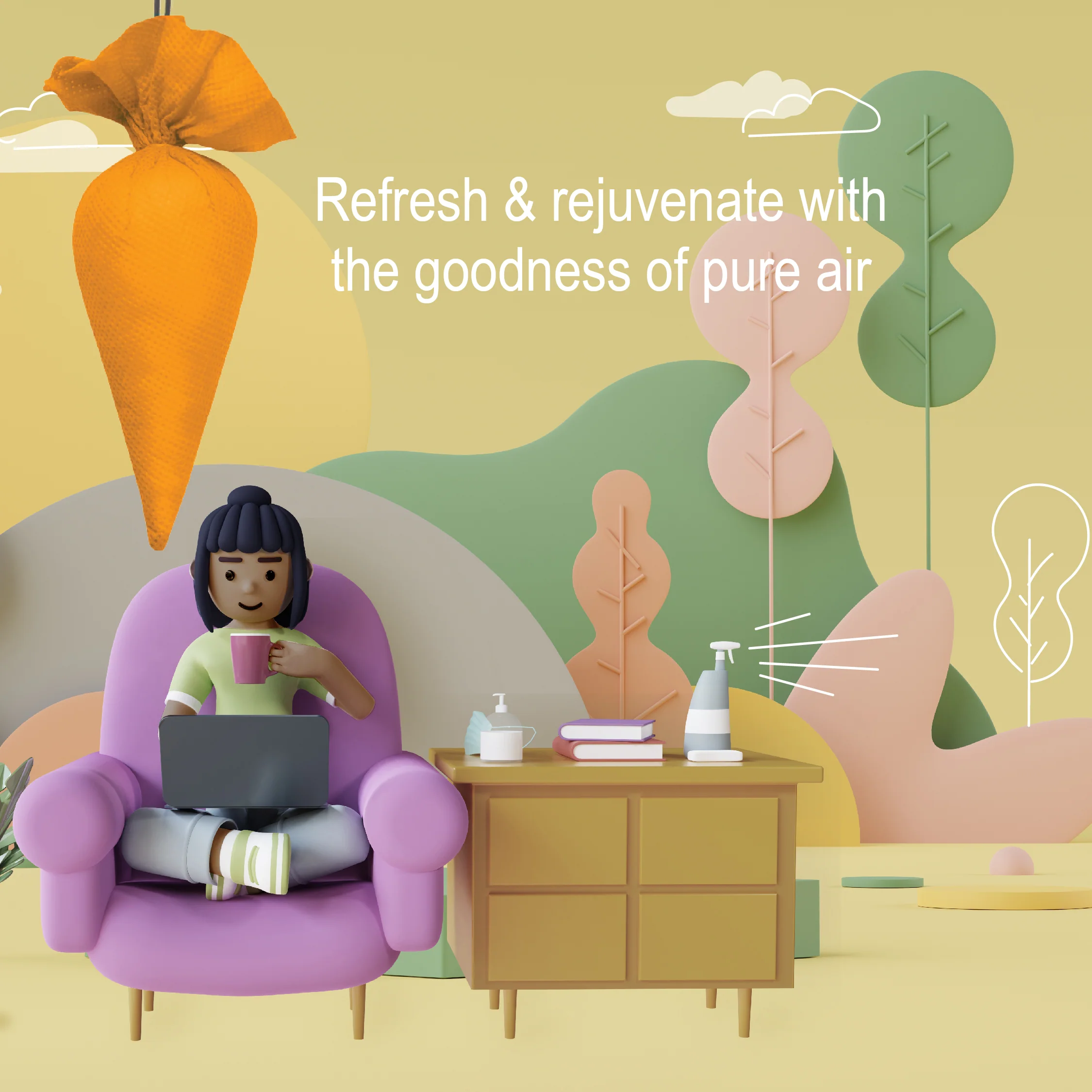 Camphor Cone - Turmeric - Image 6